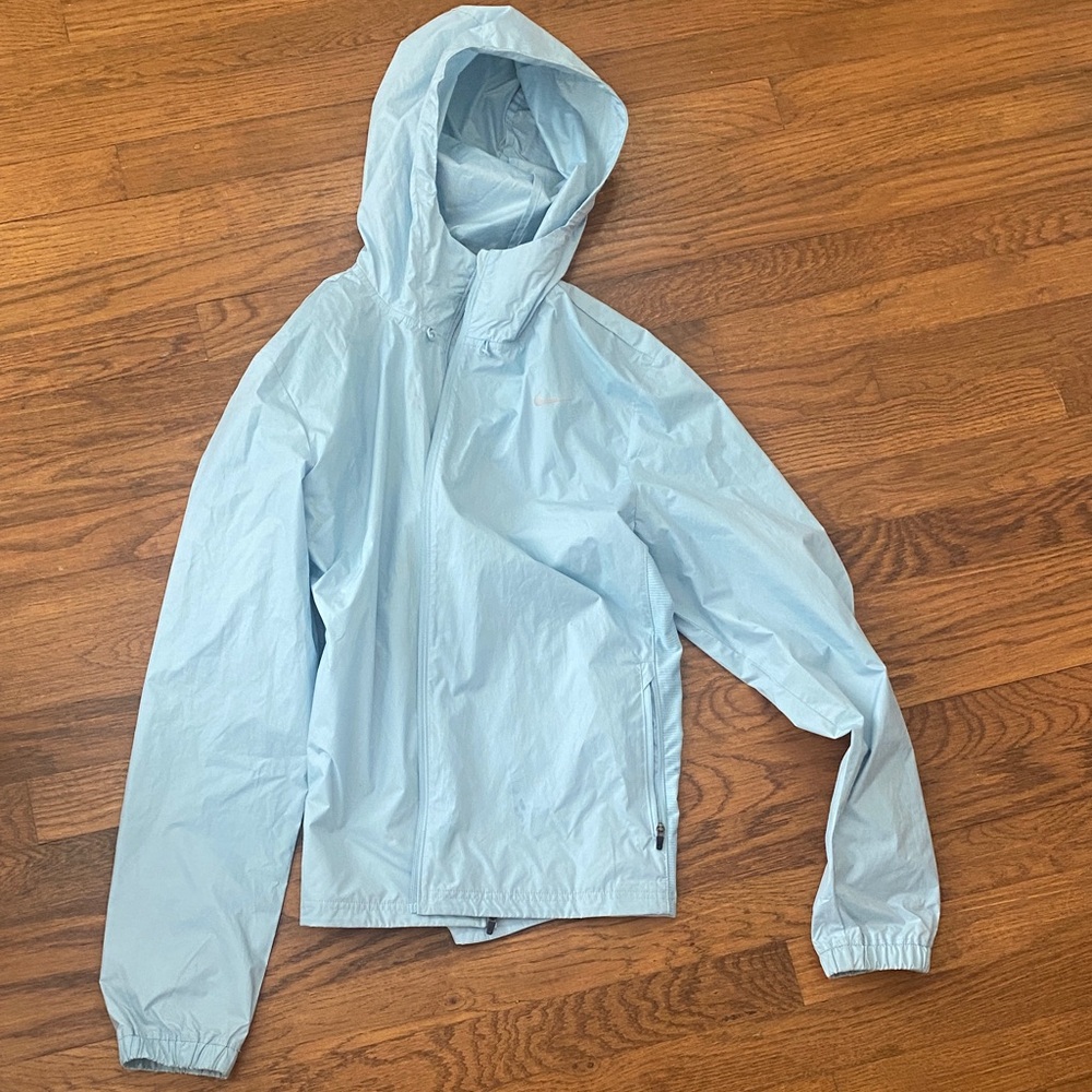 Nike Light Blue Women's Wind Rain Running Jacket